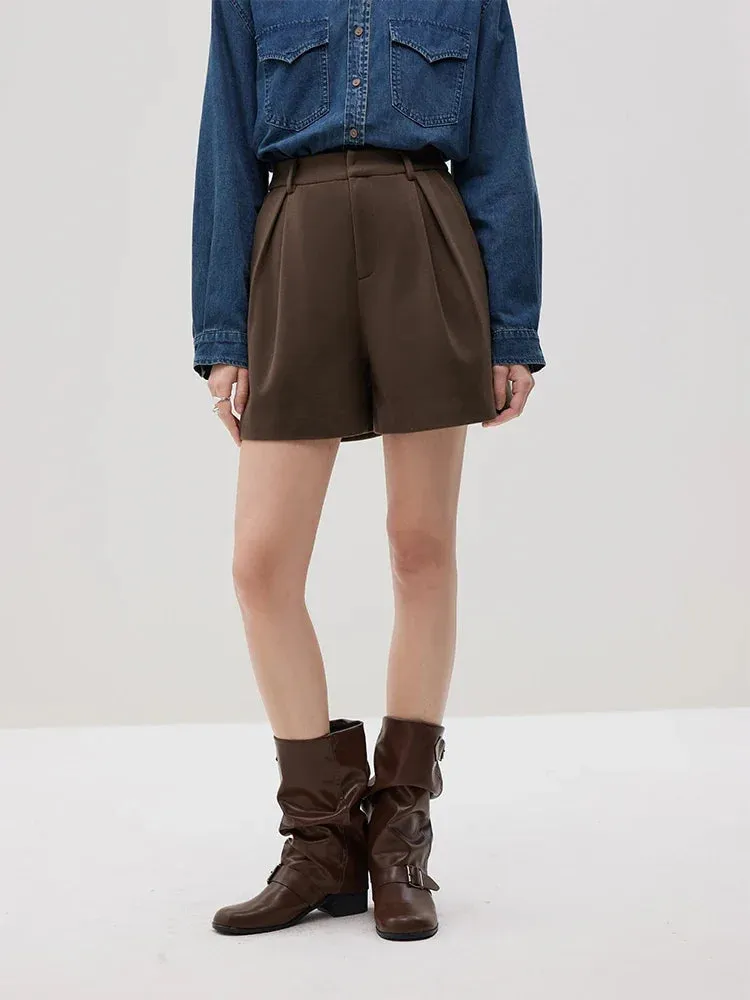 Winter Basic Furry Versatile Shorts