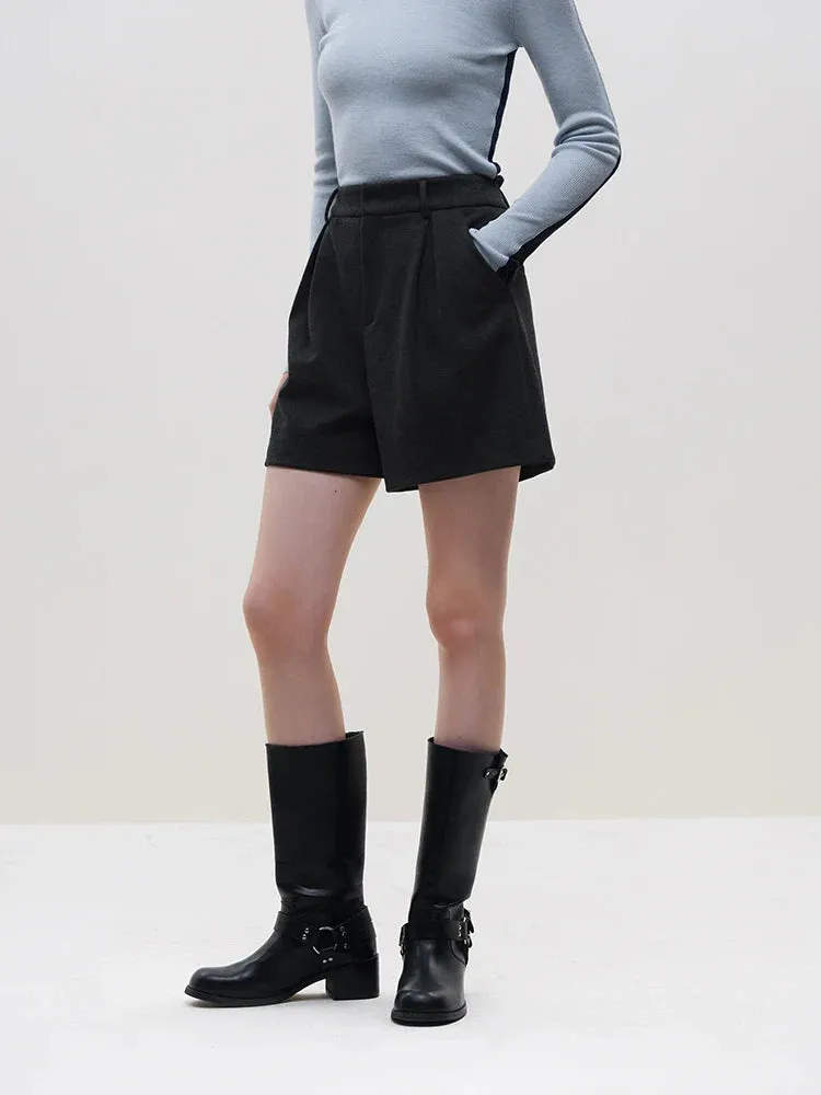 Winter Basic Furry Versatile Shorts