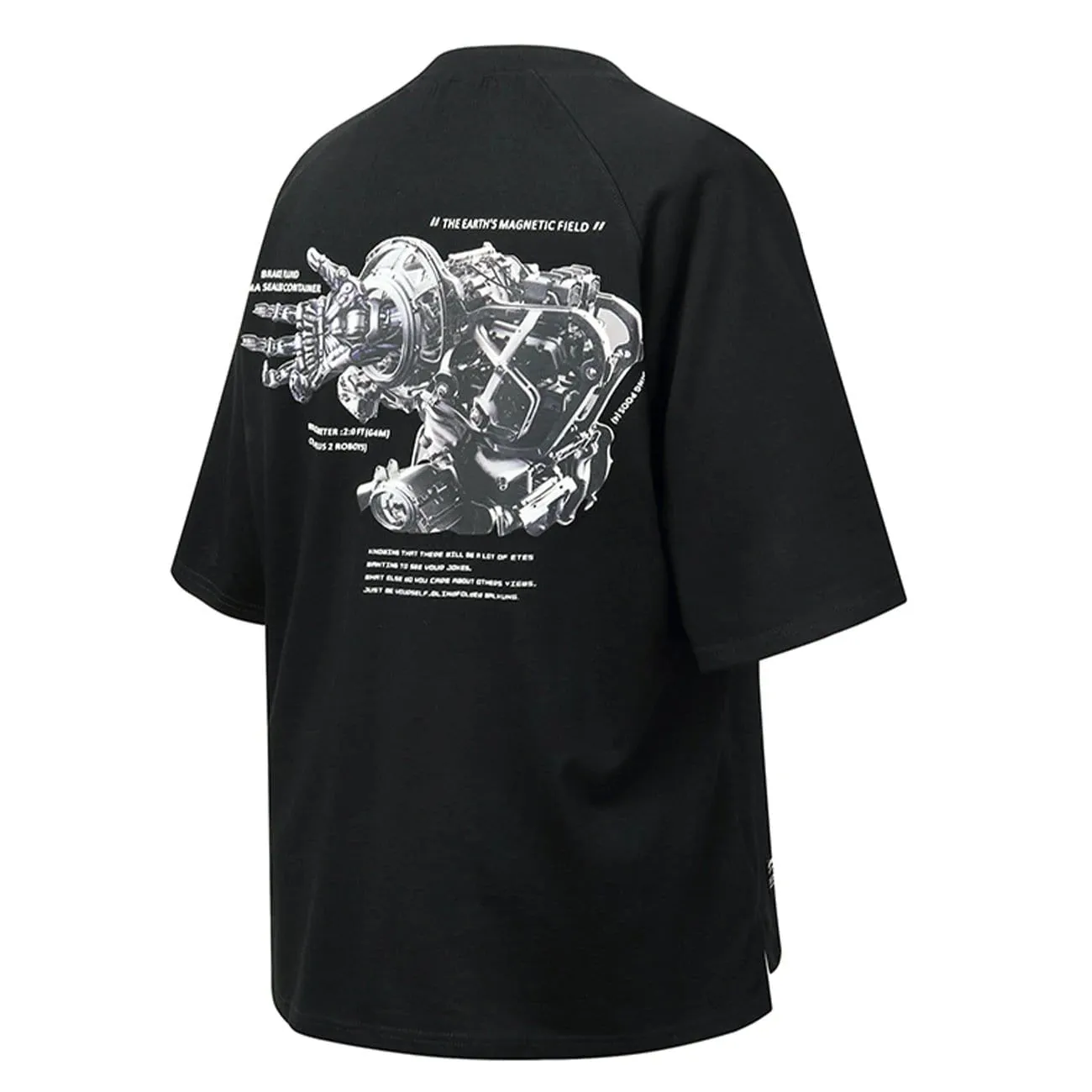 WLS Three-dimensional Armed Mech Graphic Tee