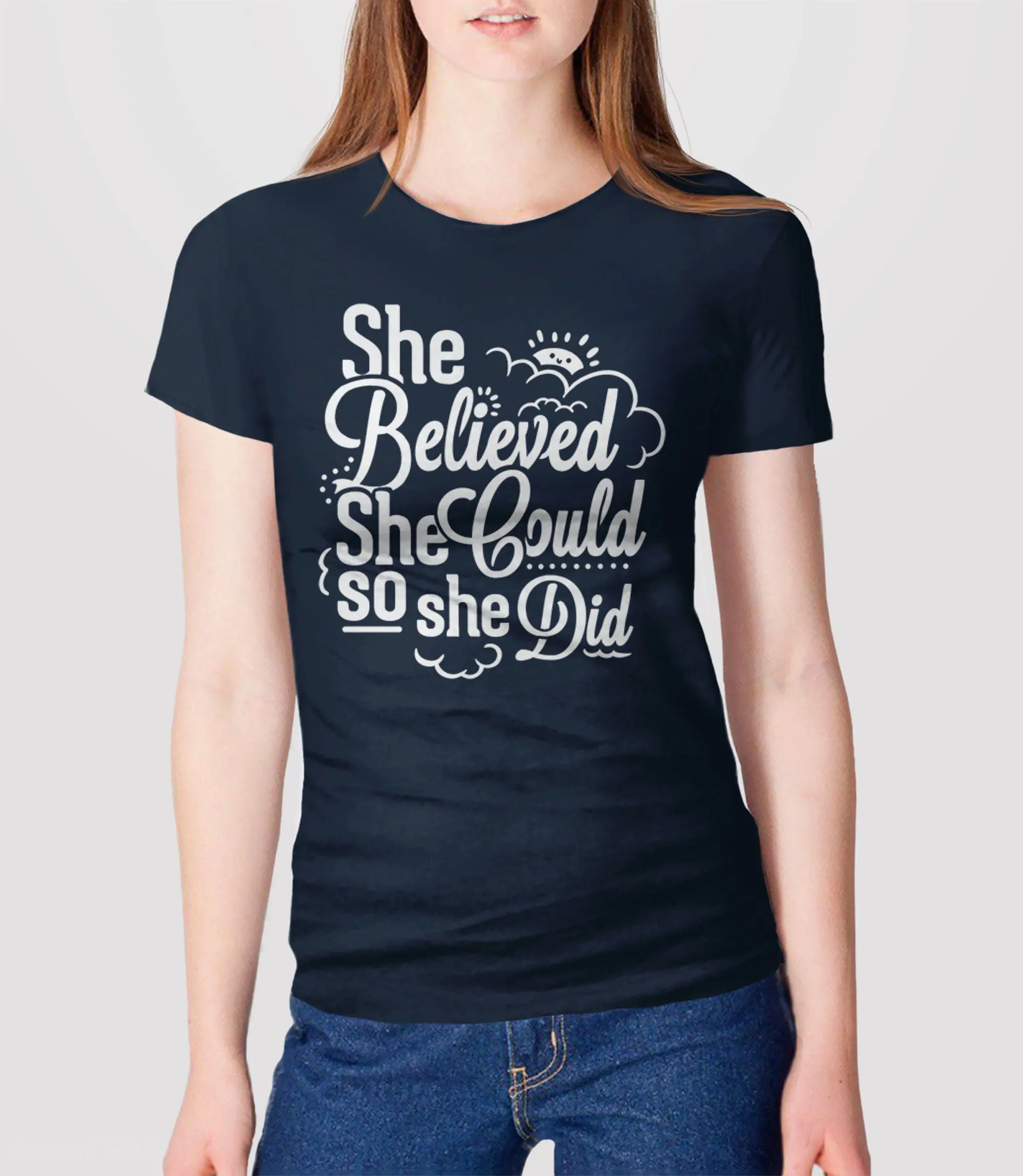 Womens Graphic Tee with Quote