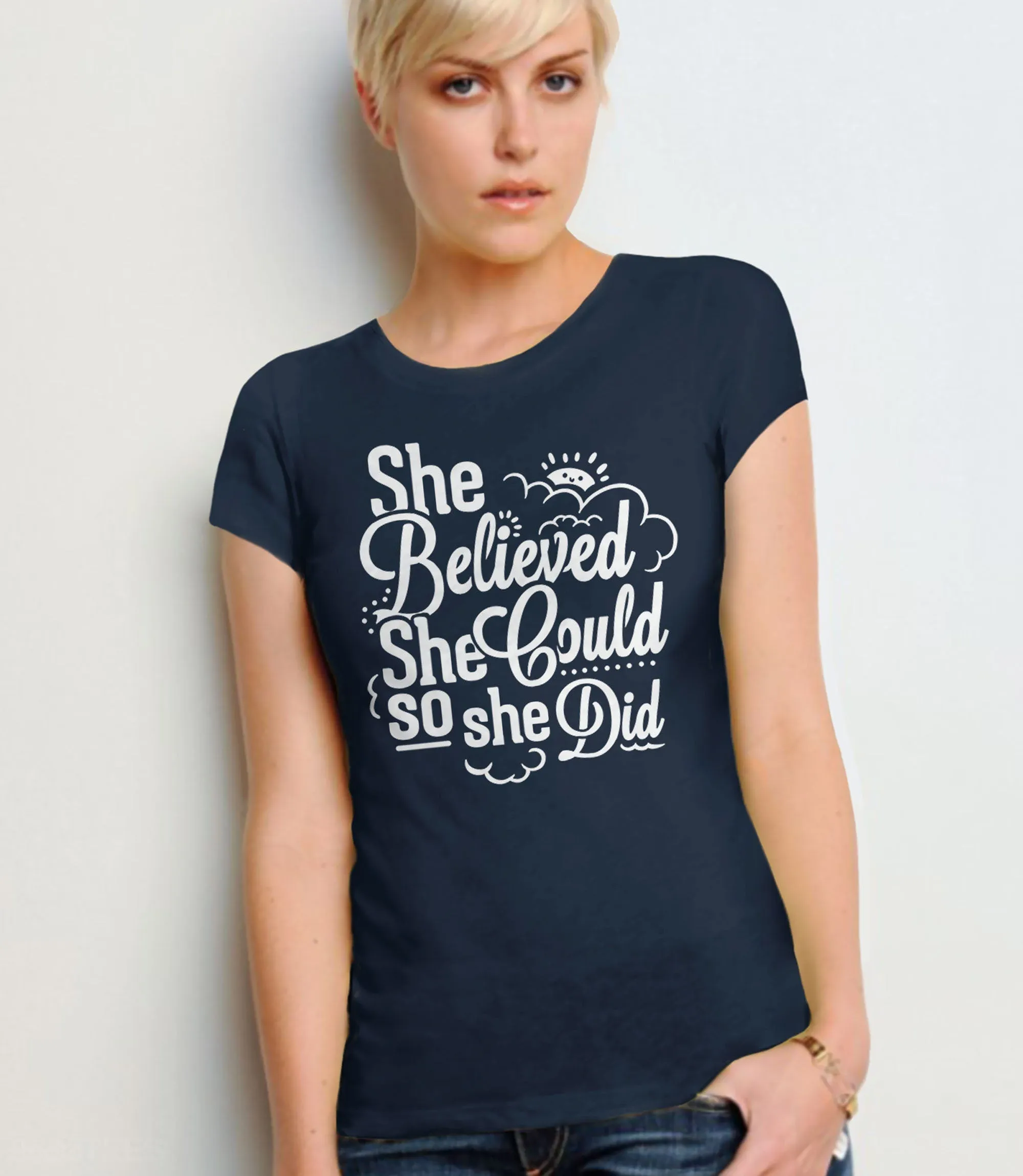 Womens Graphic Tee with Quote